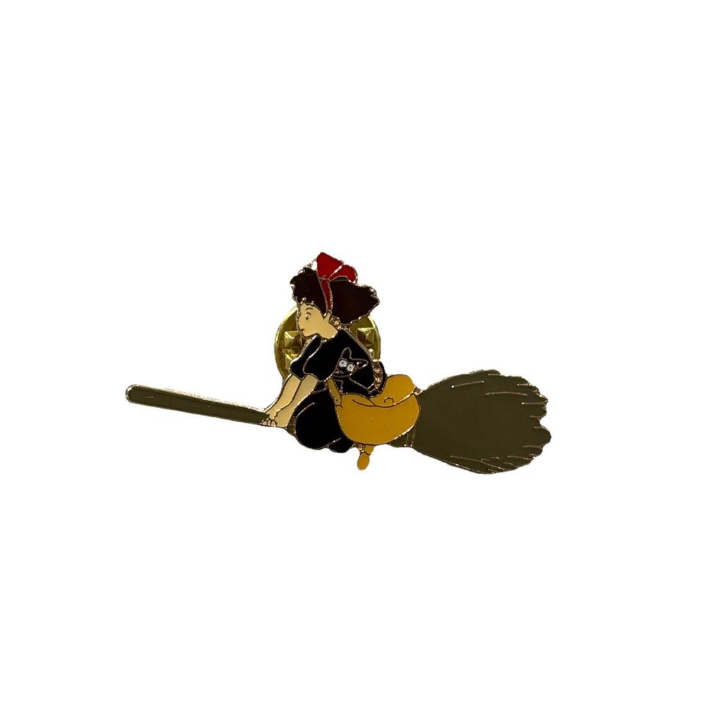 Studio Ghibli Kiki's Delivery Service Pin Badge KiKi Broom MH-04 PinBadge Japan - Picture 1 of 2